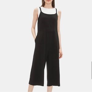 NWT Eileen Fisher Cotton Black Cotton Jumpsuit size medium